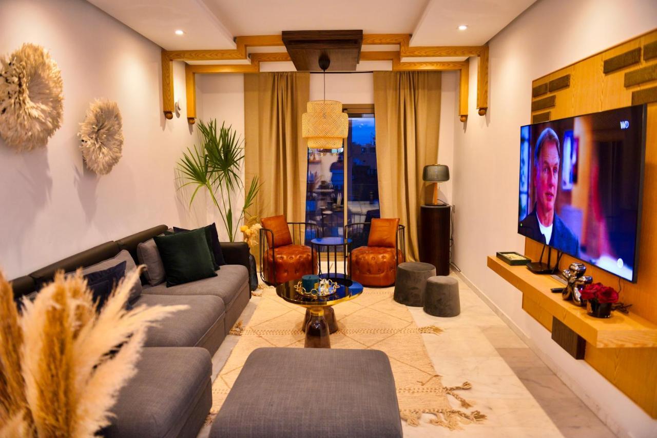 Appartement De Prestige Climatise A L'Hivernage 400M De La Gare Marrakesh Eksteriør bilde