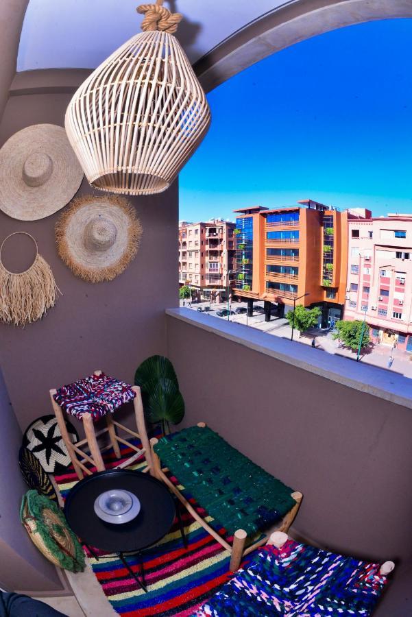 Appartement De Prestige Climatise A L'Hivernage 400M De La Gare Marrakesh Eksteriør bilde